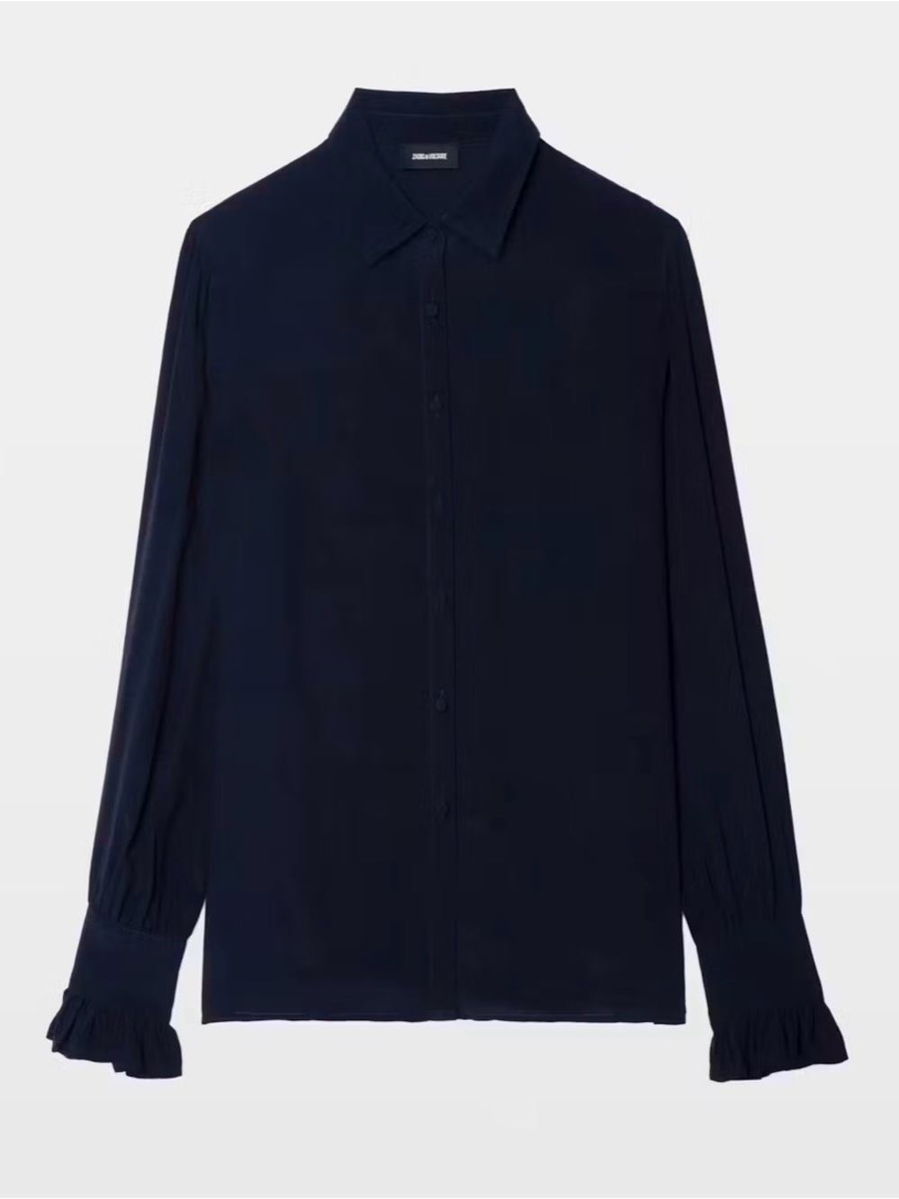 Zadig & Voltaire Women’s Button Down Shirt Navy NWT Size Medium $198